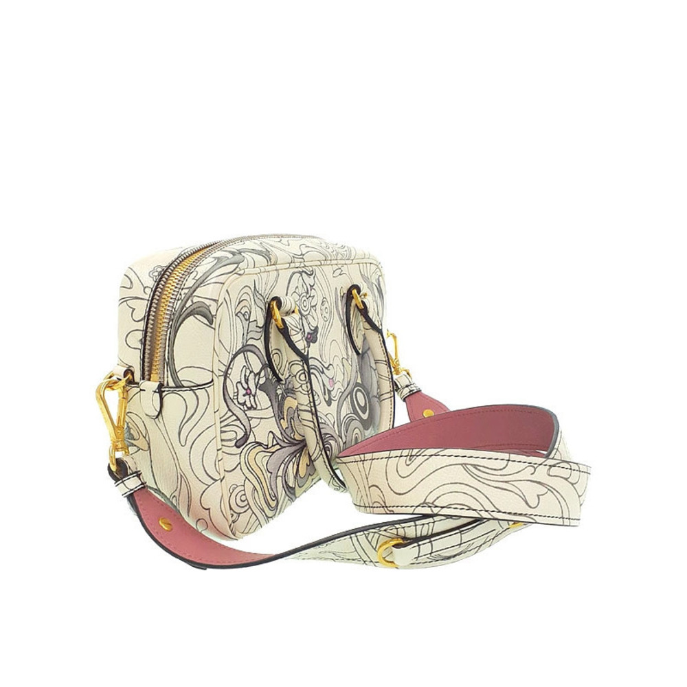 Prada Opaline White Bauletto Bag James Calfskin x Glace Rabbit Jean